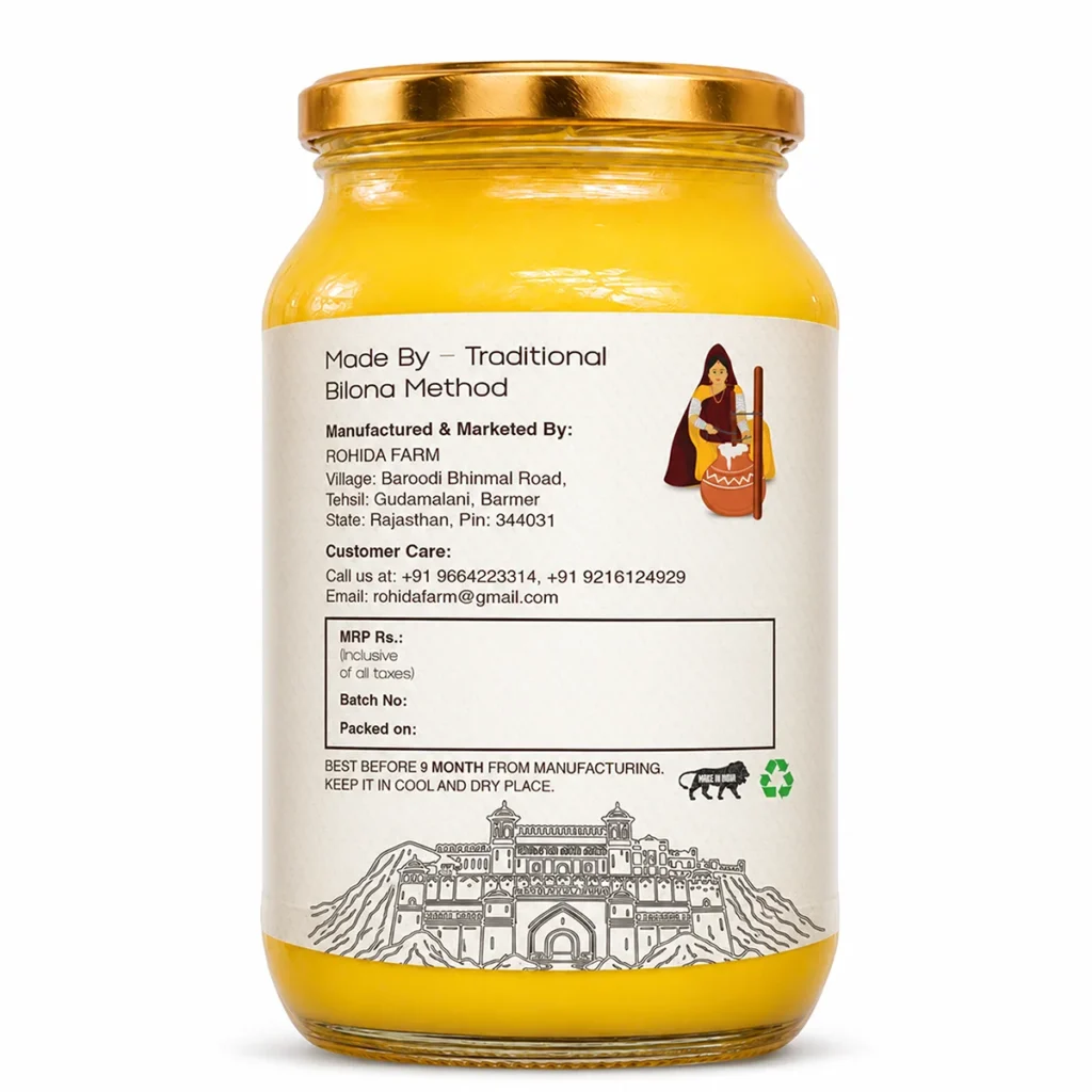 A2 Desi Cow Bilona Ghee - 350ml